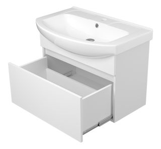 Подвесная тумба под раковину Misty Монро 75см белый